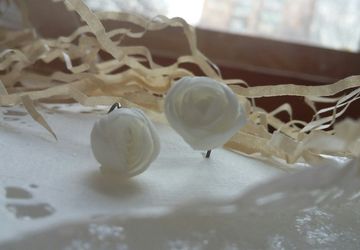 серьги "белая нежность"