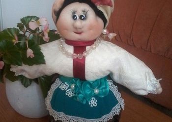 Сувенир кукла-погремушка "Трындычиха"