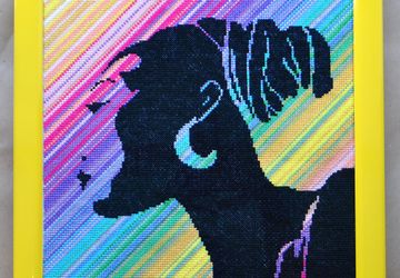 Картина вышитая крестом "Негритянка"