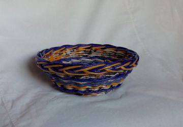 Конфетница плетеная "Цветное настроение", №9