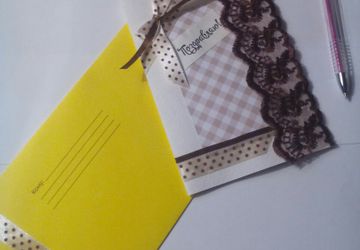 Открытка ручной работы