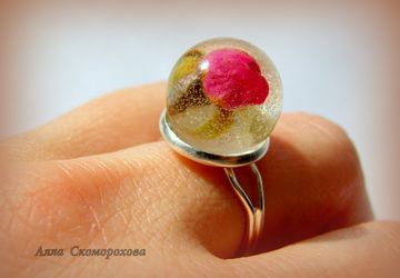 Кольцо "Милая розочка"