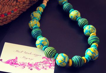 Бусы Желтые цветы