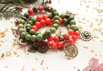 Браслет с шестеренками, стимпанк