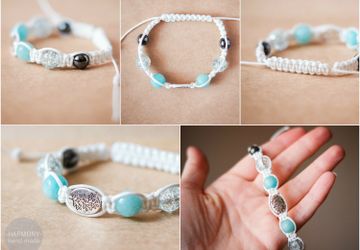 Браслет шамбала "Белая ветвь"