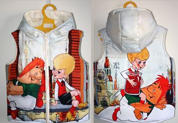 Безрукавка с капюшоном для мальчика