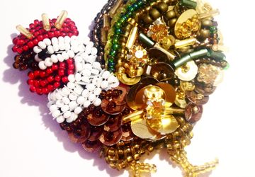 Брошь "петушок"