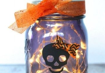 Как декорировать банки к Хеллоуину