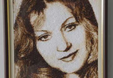 Вышитый портрет по фото