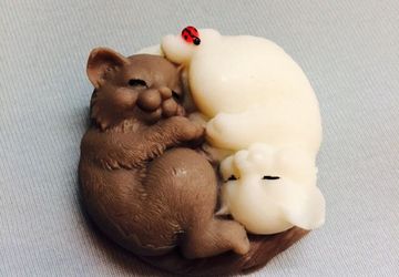 Котята "Инь-Янь" - мыло ручной работы