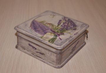 Оформление шкатулки в стиле "прованс"