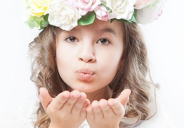 Венок из роз, гортензий и пионов из фоамирана