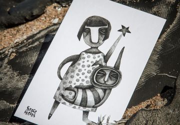 Открытка Space Freaks. Носоня.