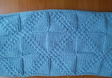 Теплый снуд спицами