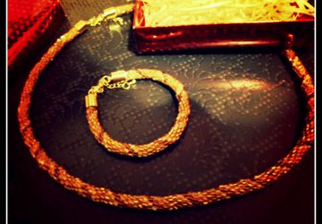 Набор колье и браслет