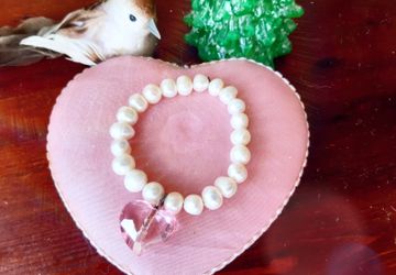 Браслет из жемчуга "Сердце"