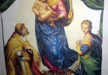 Сикстинская Мадонна . Вышивка крестом.