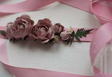 Пояс с цветами "Pinky Winky"