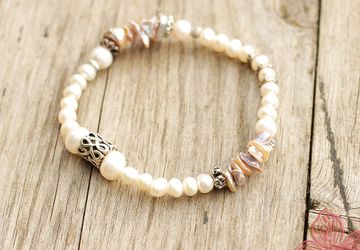 Браслет из натурального жемчуга