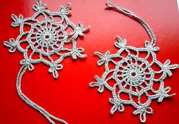 Подарочный набор " СНЕЖИНКИ " украшение на елку