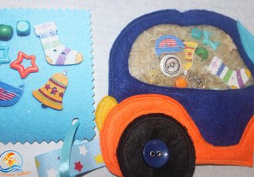 Искалочка Машинка, развивающая игрушка