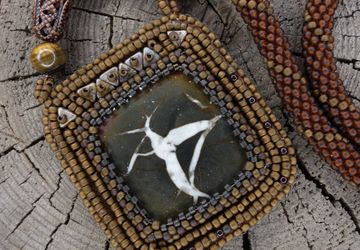 Кулон "Танец японского журавля"