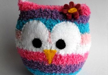 Носочная игрушка-совушка