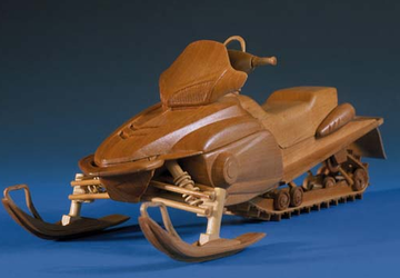 Деревянный снегоход