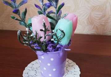 Букетик из мыла