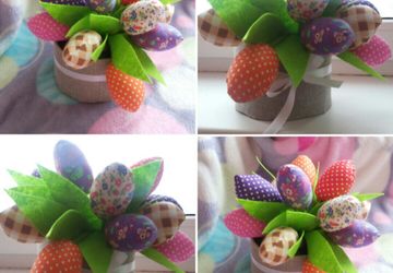 текстильные тюльпаны