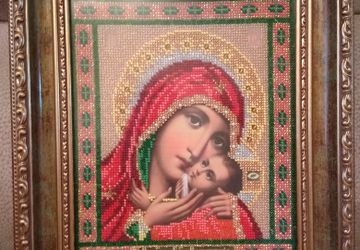 Икона вышитая бисером