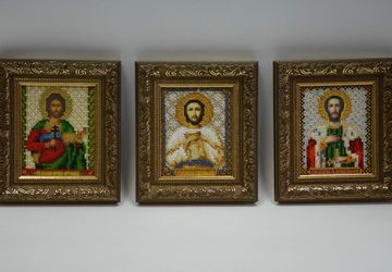 Именные иконы бисером