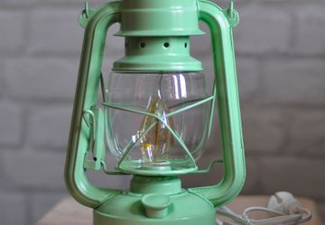 Мятная Керосиновая лампа электрическая настольная