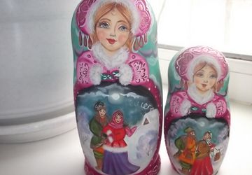 Матрешка "Снегурочка " высота 18 см