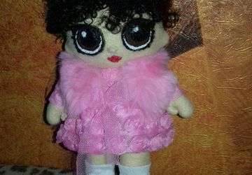Мягкая игрушка из флиса  КУКЛА  ЛОЛ