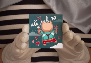 Открытка-мини Ай Лав Ю