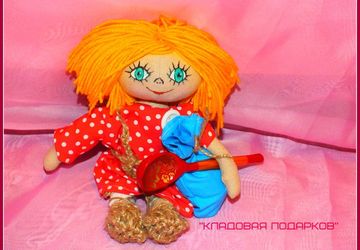 Домовой Кузя с мешком и расписной ложкой!