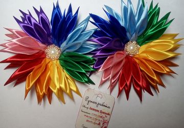 Радужные бантики