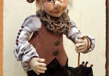 Текстильная кукла "Мудрый сказочник"