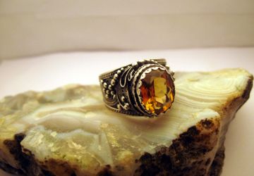 Перстень с цитрином