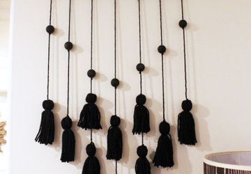 Шикарное панно из кисточек своими руками