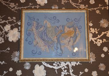 Вышитая картина "Богиня воздуха"