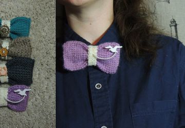 Вязаные галстуки-бабочки