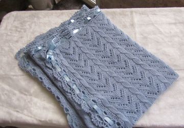 Плед ажурный "Зима"