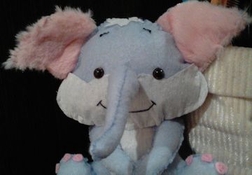 Слон из фетра