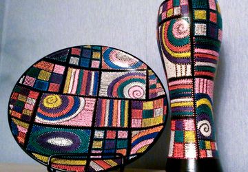 Декоративная тарелка и ваза "Джаз"