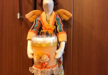 Тильда - хранительница ватных палочек и дисков