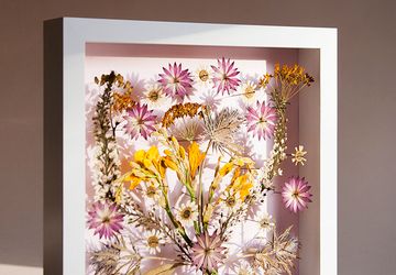 Картина из прессованных цветов