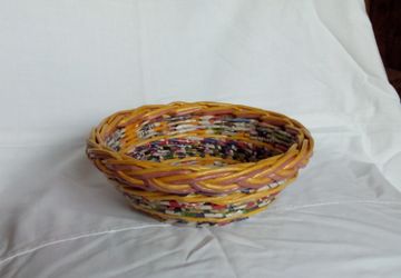 Конфетница плетеная "Цветное настроение", №2