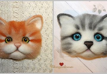 МУРрчащие котоброшки. Мк Бычковой Ольги.